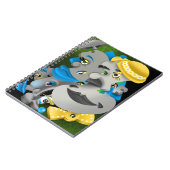 Surreal Puzzle Faces Notebook Notizblock (Linke Seite)