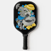 Surreal Puzzle Faces Pickleball Paddle (Rückseite)