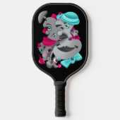 Surreal Puzzle Faces Pickleball Paddle (Vorderseite)