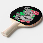 Surreal Puzzle Faces Ping Pong Paddle Tischtennis Schläger (Vorderseite)