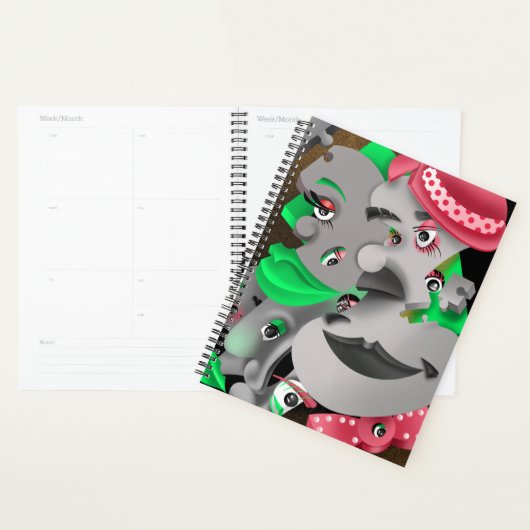 Surreal Puzzle Faces Planer (Anzeige)