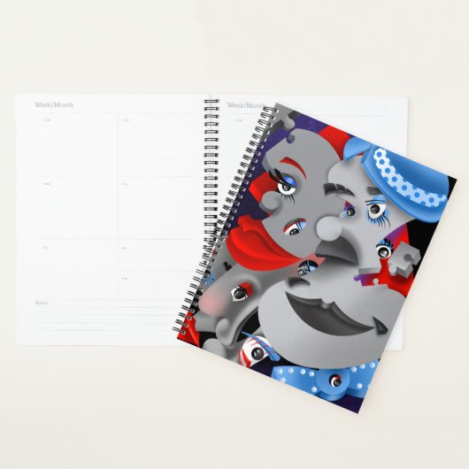 Surreal Puzzle Faces Planer (Anzeige)