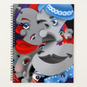 Surreal Puzzle Faces Planer (Vorderseite)