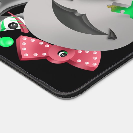 Surreal Puzzle Faces Schreibtischmatte (Ecke)