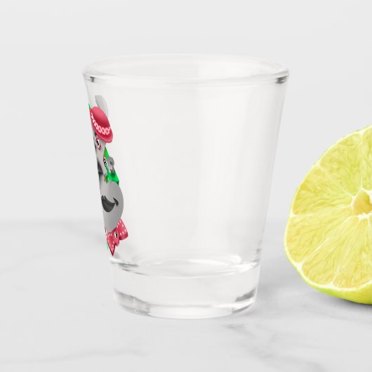 Surreal Puzzle Faces Shootglas Schnapsglas (Rechts)