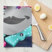 Surreal Puzzle Faces Teetuch Geschirrtuch (Viertel Falte)