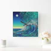 Surreal Quadratische Wanduhr (Zuhause)