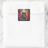Surreal Quadratischer Aufkleber (Tasche)