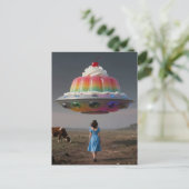 Surreal Rainbow Sweet Treat Postkarte (Stehend Vorderseite)