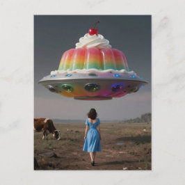 Surreal Rainbow Sweet Treat Postkarte
