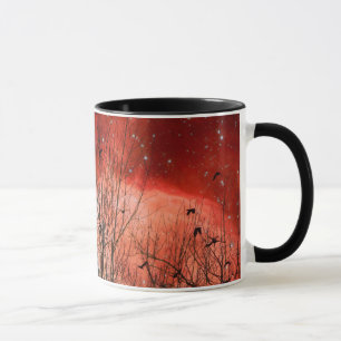 Surreal Red Starry Night Tasse