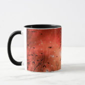 Surreal Red Starry Night Tasse (Links)