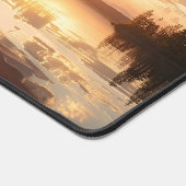 Surreal Reflective Sphere With Sunset Clouds Over Schreibtischunterlage (Ecke)