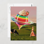 Surreal Regenbogen Sweet Leckerei Postkarte (Vorne/Hinten)