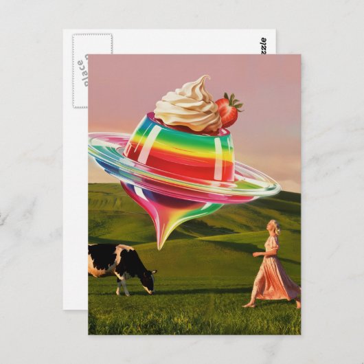 Surreal Regenbogen Sweet Leckerei Postkarte (Vorne/Hinten)