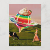 Surreal Regenbogen Sweet Leckerei Postkarte (Vorderseite)