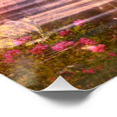 Surreal River Forest of Butterflies Poster (Ecke)