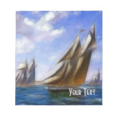 Surreal Sailing Ships Notepad Notizblock (Vorderseite)