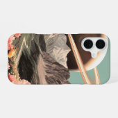 Surreal Saturn über dem Bergtal iPhone 16 Hülle (Rückseite (Horizontal))