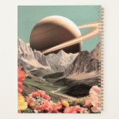 Surreal Saturn über dem Bergtal Planer (Rückseite)