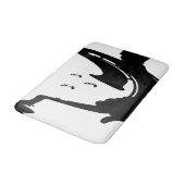 Surreal Saxophon Play Badematte (Schrägansicht)