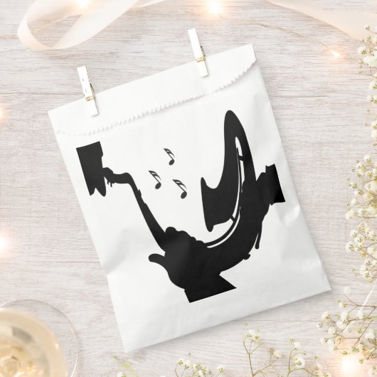 Surreal Saxophon Play Geschenktütchen (Ausgeschnitten)