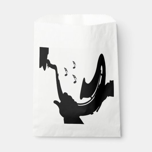 Surreal Saxophon Play Geschenktütchen (Vorderseite)