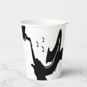 Surreal Saxophon Play Pappbecher (Rückseite)