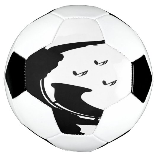 Surreal Saxophon Player Fußball (Gedreht)