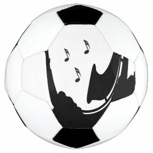 Surreal Saxophon Player Fußball