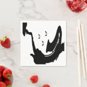 Surreal Saxophon Player Serviette (Beispiel)