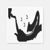 Surreal Saxophon Player Serviette (Vorderseite)