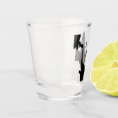 Surreal Saxophon Schnapsglas (Links)