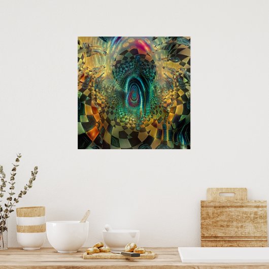 Surreal Schach Board Poster (Küche)