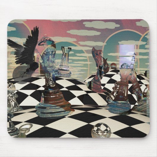 Surreal Schachspiel Mousepad (Vorne)
