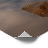 Surreal schwebende Kugeln und Würfel Poster (Ecke)