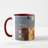 Surreal schwebende Würfel und Kugeln Tasse (Links)