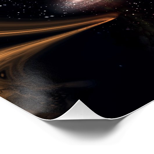 Surreal Science Fiction Fantasy Space Art Poster (Ecke)