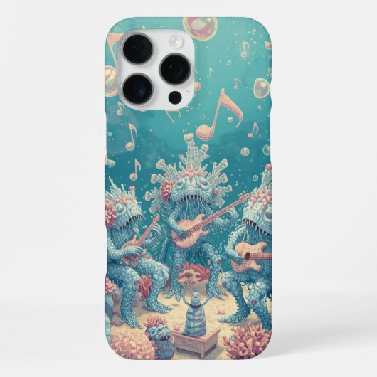 Surreal Sea Creatures Band-Geschenk iPhone Hülle (Rückseite)