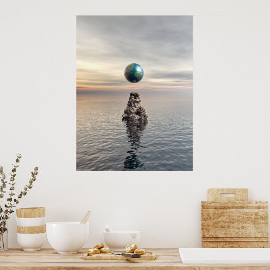 Surreal Sea Scene Poster (Küche)