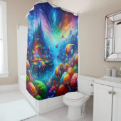 "Surreal Seascape: Aquatic Utopia Curtain" Duschvorhang (Beispiel)