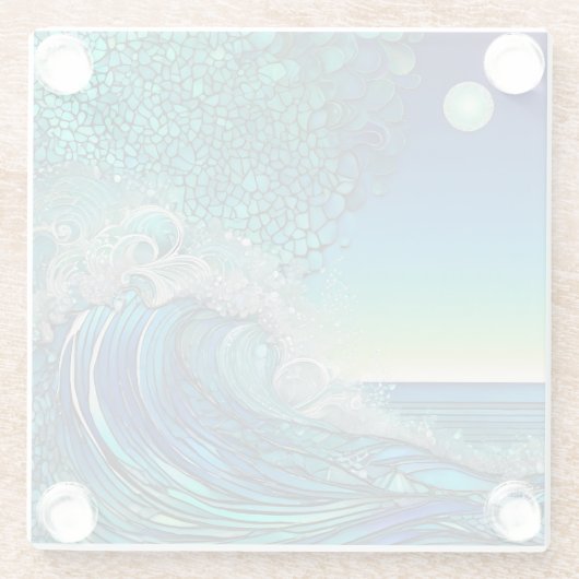 Surreal Seascape Glasuntersetzer (Rückseite)