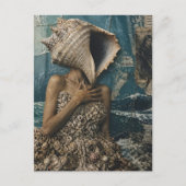 Surreal Seashell Lady Postkarte (Vorderseite)