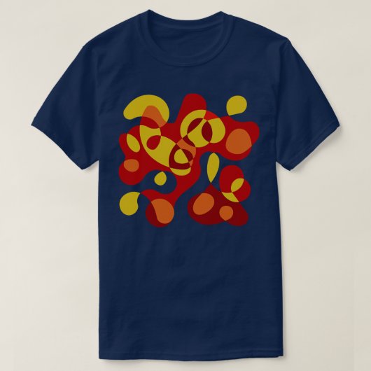 Surreal Shapes Miro Inspiriert 3 T-Shirt (Design vorne)