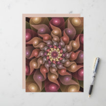 Surreal Shiny Blume Modernes Abstraktes Fraktal Ku