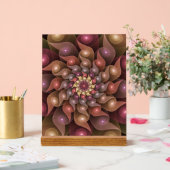 Surreal Shiny Blume Modernes Abstraktes Fraktal Ku Acrylschild (Hochzeit)