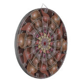 Surreal Shiny Blume Modernes Abstraktes Fraktal Ku Dartscheibe (Vorderseite Links)