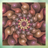 Surreal Shiny Blume Modernes Abstraktes Fraktal Ku Fensteraufkleber (Blatt 3)