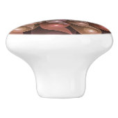 Surreal Shiny Blume Modernes Abstraktes Fraktal Ku Keramikknauf (Seitenansicht)