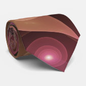 Surreal Shiny Blume Modernes Abstraktes Fraktal Ku Krawatte (Gerollt)